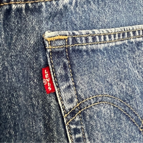 Levi's Premium High Loose Denim Shorts sz 31 Relaxed Fit Americana Summer Beach - Picture 14 of 16